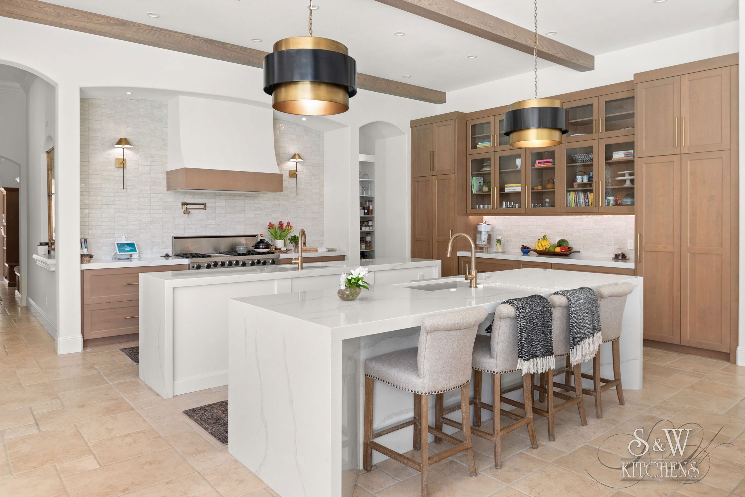 luxury kitchen remodel  with double kitchen island  in winter park, fl 