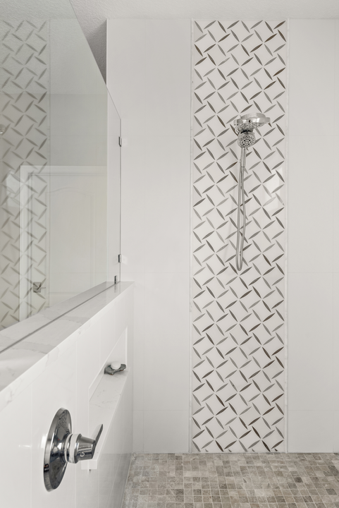 tile pattern in shower