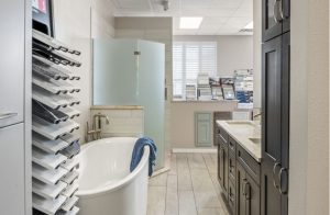 s-and-w-kitchens-inside-melbourne-design-center-bath-layout Inside S&W Kitchens Melbourne showroom bathroom layout sample