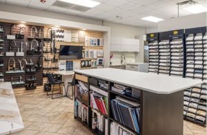 s-and-w-kitchens-inside-melbourne-selection-area Inside S&W Kitchens Melbourne showroom selection boards