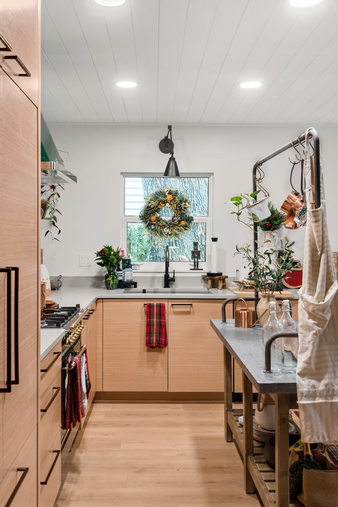 S-W-Messer-Holiday-kitchen-remodel kitchen remodel with Christmas decor