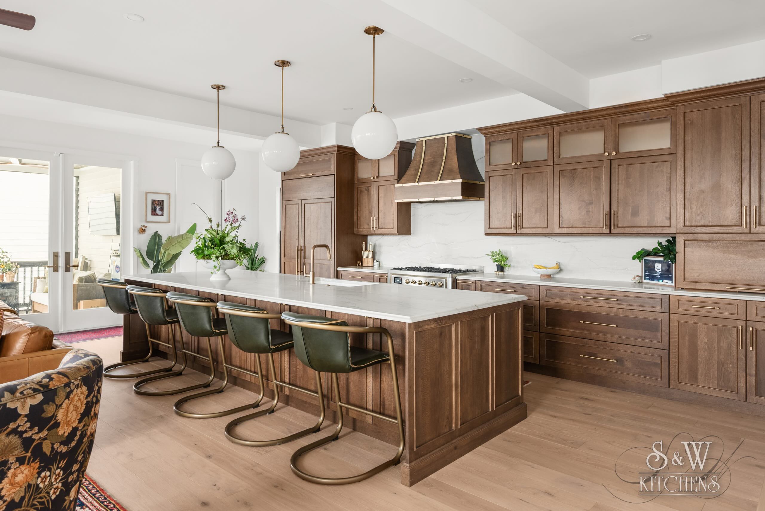 S&W Kitchens remodel beautiful wood cabinetry project