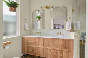 S&W Ktichens Winter Park Bathroom remodel project wood vanity
