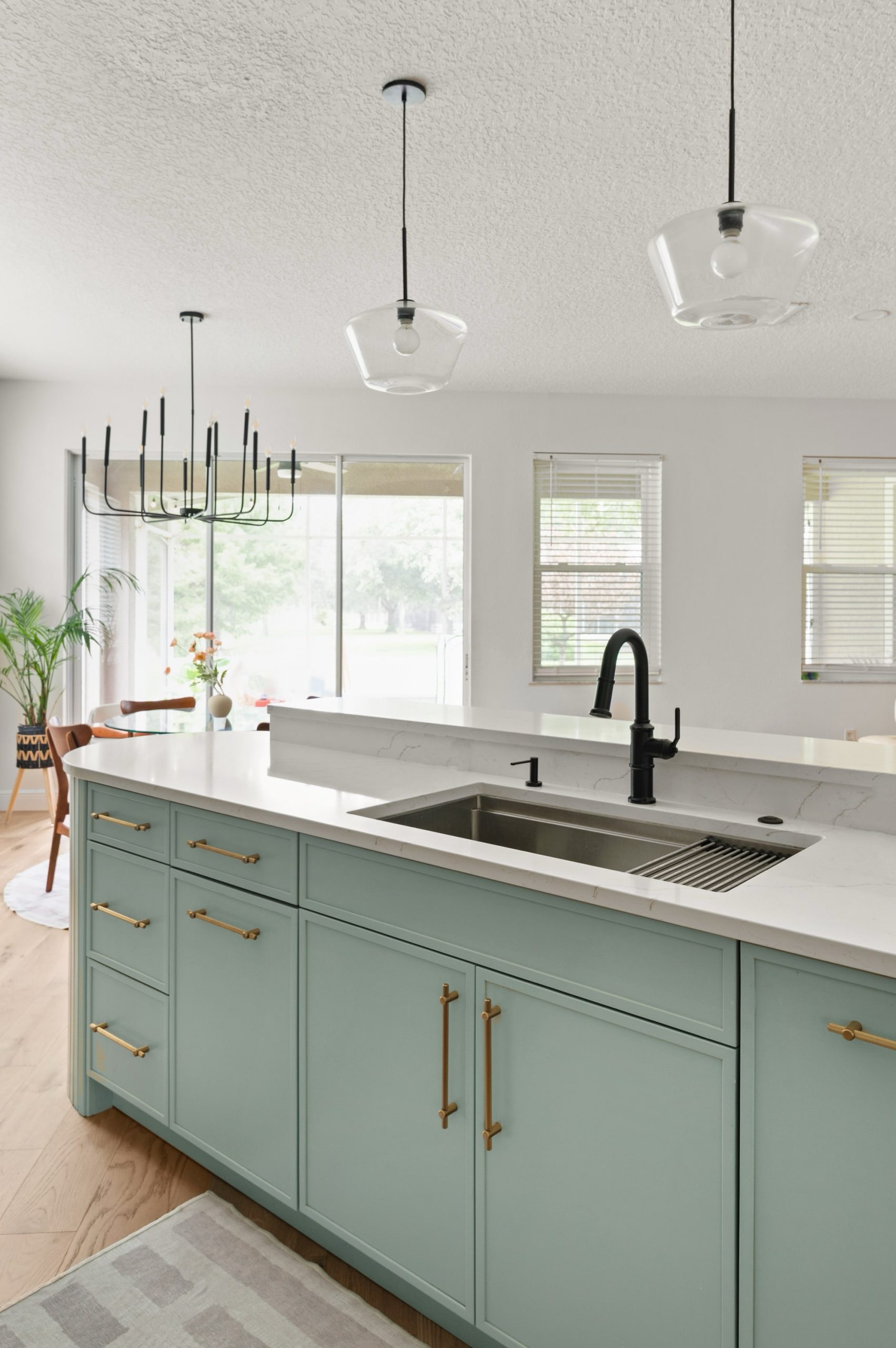 Amelia Pond Drive kitchen remodel island with sink