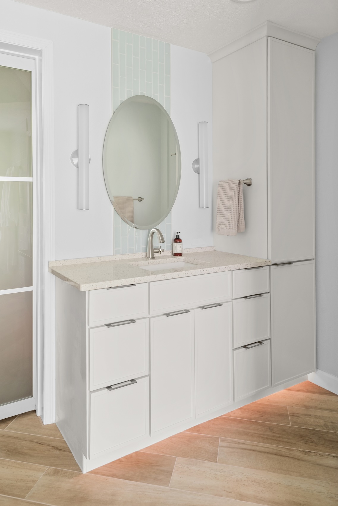 bath-vanity-under-cabinet-light S&W Kitchens Bath remodel vanity with under cabinet light